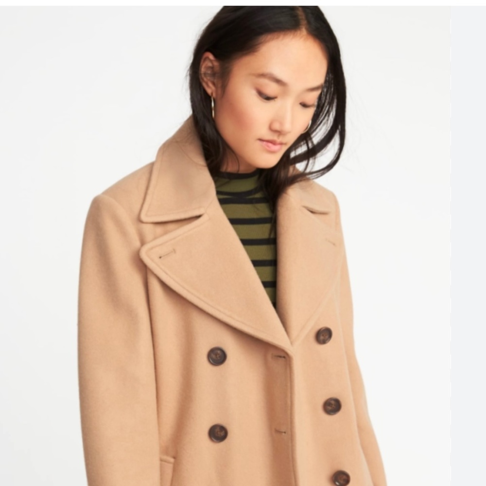 Soft-Brushed Peacoat for Women